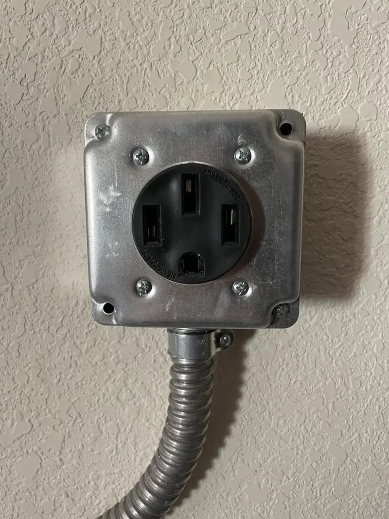 NEMA 14-50 outlet installed for Electrical Panel Upgrade in Buchanan